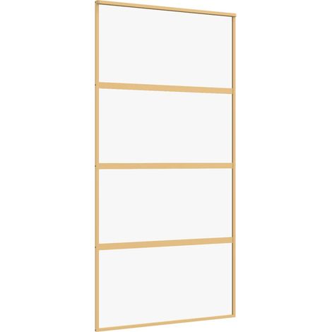 Maison Exclusive - Schiebetür Golden 102,5x205 cm ESG-Klarglas un