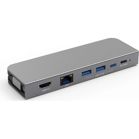 Hier ist ein Vorschlag für einen französischen Produkttitel, SEO-optimiert und unter Einhaltung der Zeichenbegrenzung von 190 Zeichen: Blueendless 6-in-1 USB-C Hub: HDMI 2.0, 100W PD, 1000M LAN, SD, U