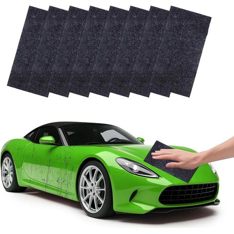 Confezione da 8 panni Nano Sparkle – Rimuovi graffi professionale  Nanotecnologia  Effetto brillantezza istantaneo
