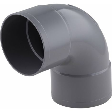 – Coude PVC 87° femelle – Raccord pour évacuation eaux usées Ø100 – Installation simple avec colle PVC adaptée (1/2)