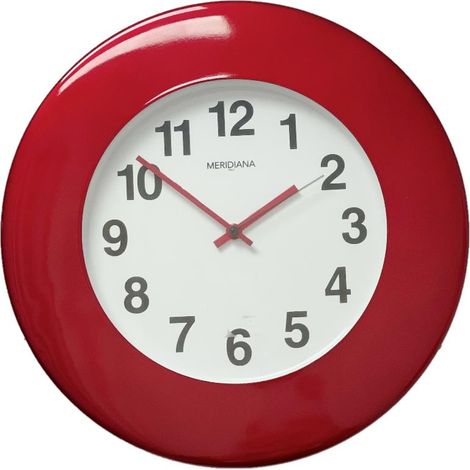 Orologio Da Parete Cassa in Ferro Metallizzato Rosso 35 cm (1/2)