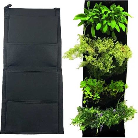 Vasi in feltro appendibili 4 tasche giv01 Mondo Verde