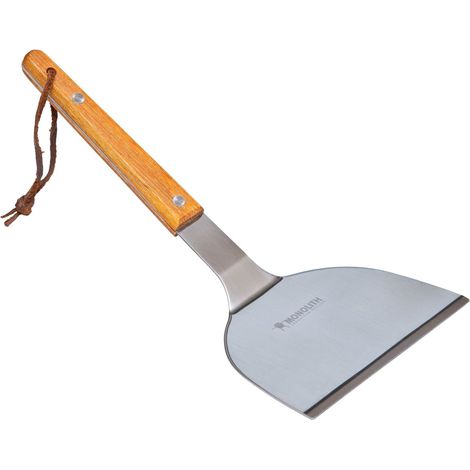 Monolith Spatula Spatel Wender aus Edelstahl mit Holzgriff für Feuerplatte und Plancha 207051