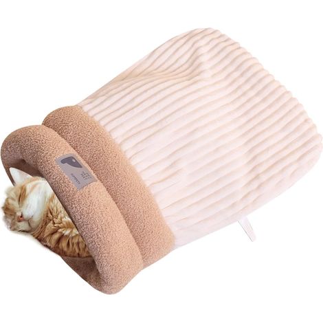 Dog Sleeping Bag Plush Cat Sack Semi enclosed Plush Pets Nests