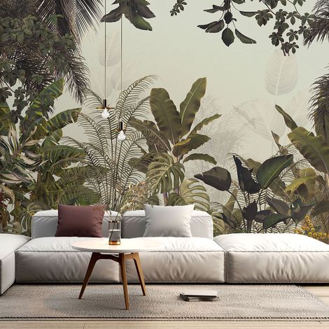 Papier peint panoramique - Forêt tropicale - 130 cm x 88 cm (1/4)