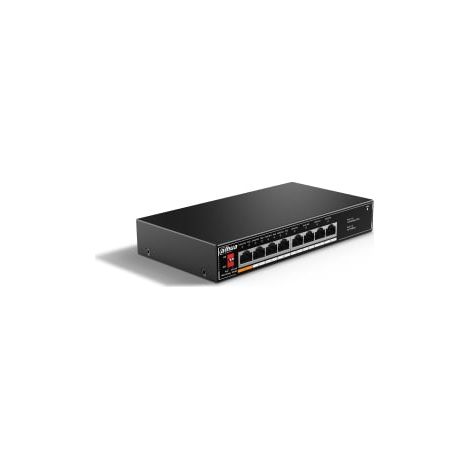 Switch Ethernet non gestito DAHUA DH-SF1008LP con 8 porte, 4 porte PoE, supporto Fast Ethernet (10/100)