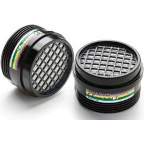 Box mit 6 Filtern A1B1E1K1 P3 R – Staub – Aerosole und Gasdämpfe für EURMASK UNO/DUO