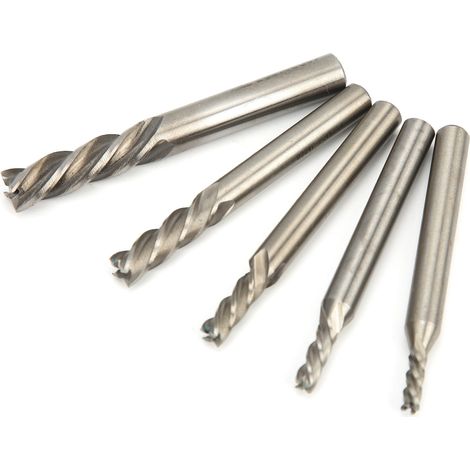 5-teiliges professionelles HSS-Fräser-Set für CNC-Fräsarbeiten und Gravieren (1/5)