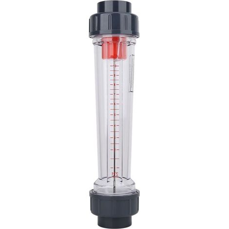Débitmètre de Liquide, LZS-40 (D) Type de tube en plastique, Débitmètre Eau de liquide Débitmètre de débit d'eau de haute précision Plage de mesure : 1-10 m³/H, Adapté à la Mesure de Divers Liqu (1/4)