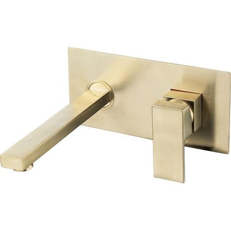 Unterputz-Waschtischarmatur TILSO gebürstetes gold