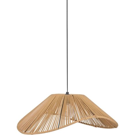 Lámpara colgante de exterior Myha sin bombilla 45x40x170cm beige - Atmosphera créateur d'intérieur (1/4)