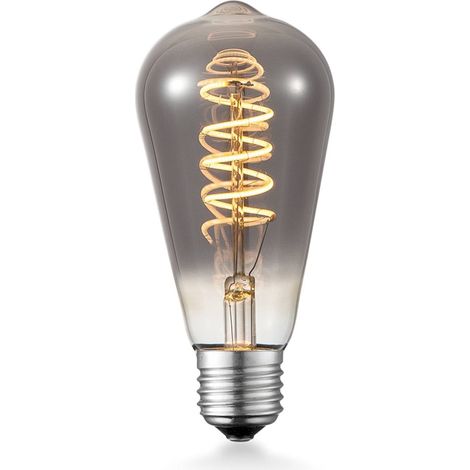Lucande LED 'E27 St64 4W' in Grigio da Vetro