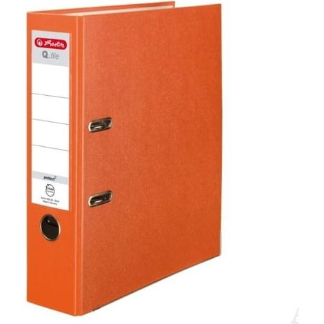 Raccoglitore ad anelli A4 da 8 cm in PP arancione, cartella Q