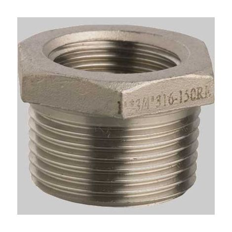 RIDUZIONE M/F ACCIAIO INOX - 3/4 x 1/2