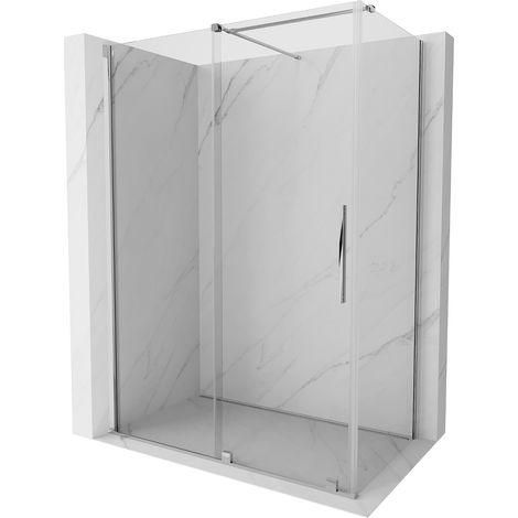 Mexen Velar cabina doccia scorrevole 140 x 75 cm, trasparente, cromo - 871-140-075-01-01 (1/5)