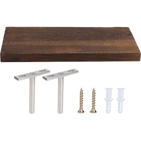 Étagère murale flottante en bois, 30x14x2 cm, rangement et organisateur pour salon (1/5)