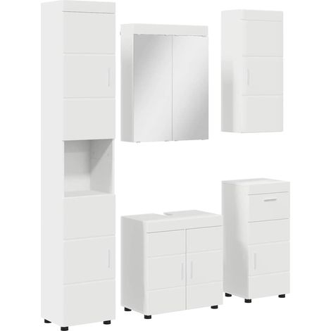 Maison Exclusive - Juego de muebles de baño TULUM 5 pcs 60 x 34 x