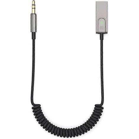 Bluetooth 5.1 AUX USB auf 3,5-mm-Klinkenstecker Kfz-Zigarettenanzünder-Adapter, Dongle-Kabel, Freisprecheinrichtung, kabelloser Bluetooth-Sender/Empfänger fürs Auto (1/5)
