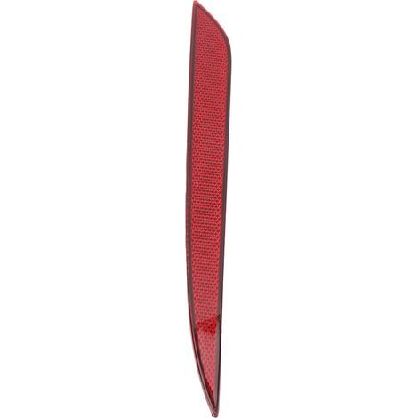 Red rear reflector for Tesla Model S (2018–2023), left side, made of PMMA/ABS (1/5)
