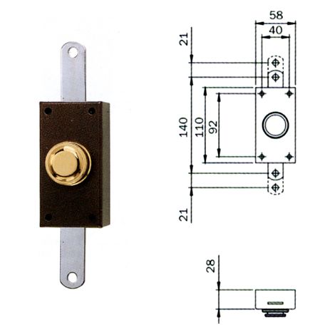 Inverseur à bouton ISEO Int S/A 910105