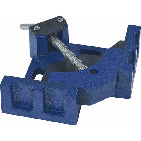 Étau d'Angle 90° Pince de Serrage pour Travail du Métal en Fonte Bleu et Noir 104 mm (1/5)