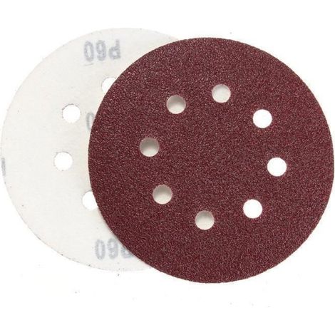 Disques De Ponçage - 125 mm - Oxyde D'aluminium - 60 À 320 Grains - Pour Bois Métaux Plastique - 60 Pièces (1/4)