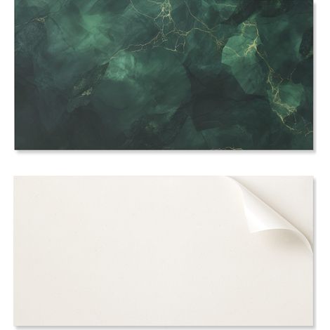 Azulejos de vinilo autoadhesivos para pared con dise帽o de m谩rmol veteado, 10x40x20 cm.