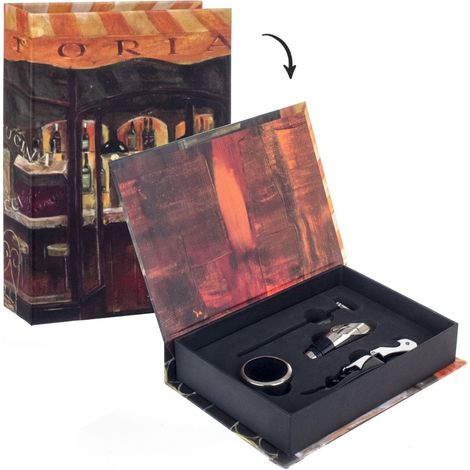 Coffret sommelier en forme de livre (1/4)