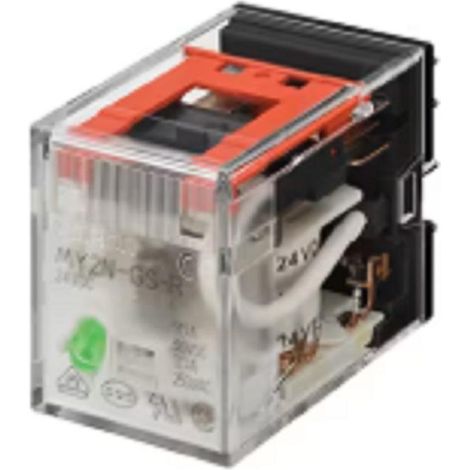 Omron rele' a innesto 8 pin. dpdt. 5 a. indica my2gsrdc24