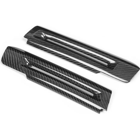 Pair of decorative carbon fiber interior door armrest cover trims, suitable for the 2014-2018 Ford Mustang (1/5)