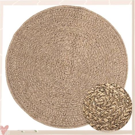 364835 Tapis 90 cm aspect jute intérieur et extérieur (1/5)