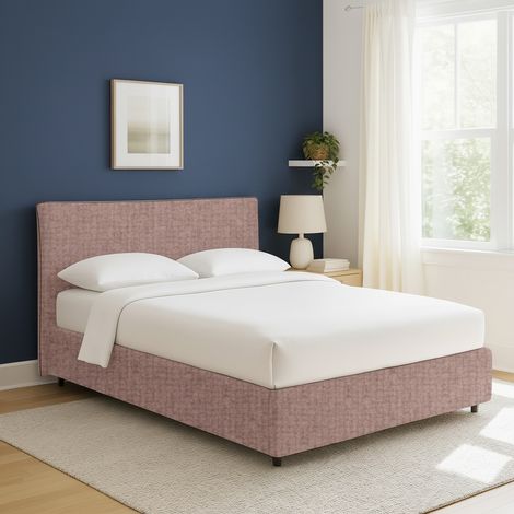 Letto Singolo Louth, Sfoderabile, Contenitore Made in Italy, Rosa Antico (1/5)