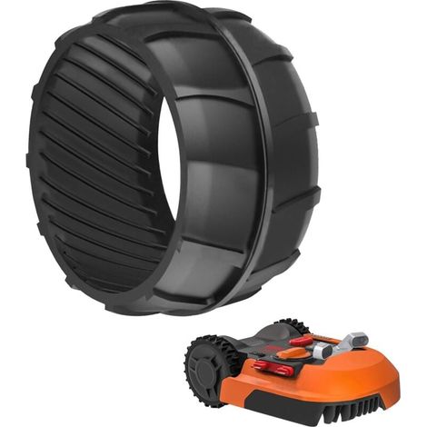 Protecteurs de roue pour tondeuses robots Worx Landroid, profil de roue avant, réglage, traction améliorée, compatible avec Worx Landroid M500 M700 S300 M1000 etc. (1/5)