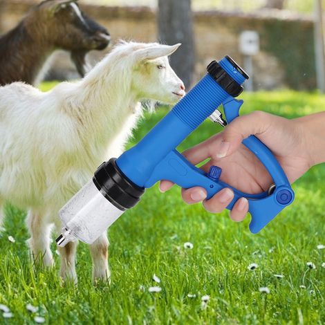 50-ml-Dauerspritzen-Impfstoffinjektor mit einstellbarer Dosierung für Schweine, Schafe, Rinder und andere Nutztiere (1/5)