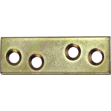 Lastrine diritte 120 x 18 mm. - zincate giallo - 4 pz.