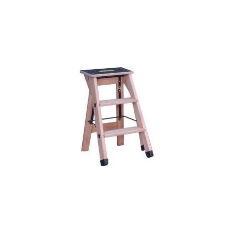 Scaletta legno pro 8831230 2 gradini con ripiano 64cm Outifrance