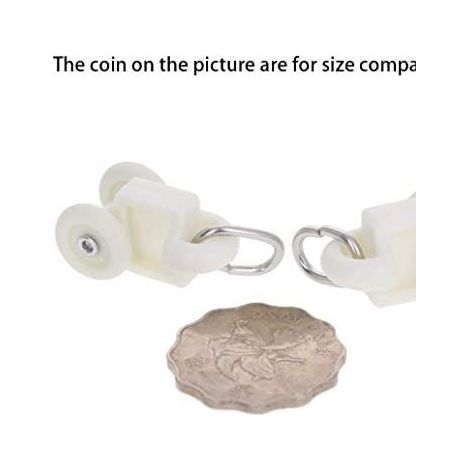 Accessoires pour tringle à rideaux à billes faciles à remplacer : galets carrés droits (10 pièces) (1/5)