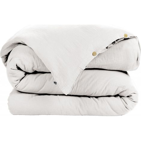 Housse de couette "Gaïa" toutes dimensions "Gaze de Coton" - Gaïa Chantilly - Housse de couette 140 x 200 cm - Gaia Chantilly -