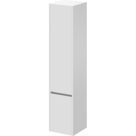 City Gloss White 350mm x 1600mm Wall Mounted 2 Door Tall Storage Unit (1/5)