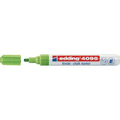 Pennarello a gesso 4095 linea verde chiaro punta tonda 2-3mm EDDING (Per 10)