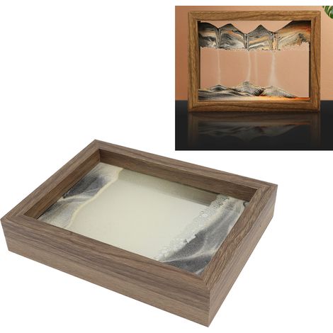 Ornement en sable mouvant, sablier artistique et créatif, décoration pour bureau, salon, meuble TV ou cave à vin, cadeau de luxe léger (1/5)