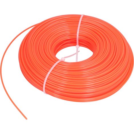 Fil de coupe-bordures rond en nylon de 2,4 mm, 120 m, pour pelouse et jardin. (1/5)