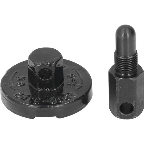 Outil démontage volant moteur et embrayage tronçonneuse acier allié kit 2 pièces plaque fixe tête rotative (1/5)