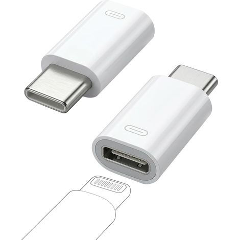 HENGBIRD 2er-Pack 27W PD USB-C auf USB-C Adapter mit Schnelllade- und Datenübertragungsfunktion, kompatibel mit iPhone 17, 16, 15, iPad, MacBook, Galaxy S25/S24, nicht geeignet für Audio/OTG
