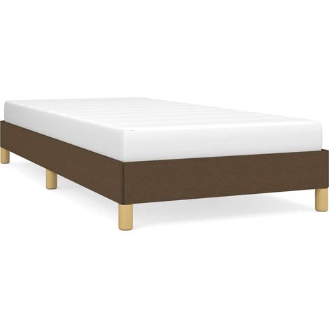 Maison Exclusive - Bettgestell ohne Matratze Dunkelbraun 90x190 c (1/5)