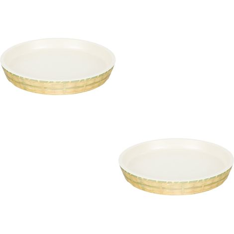 Plateau de 2 pièces pour collations, apéritifs, dîner ou fruits - Idéal pour les fêtes de Noël et les fêtes de fin d'année (1/5)