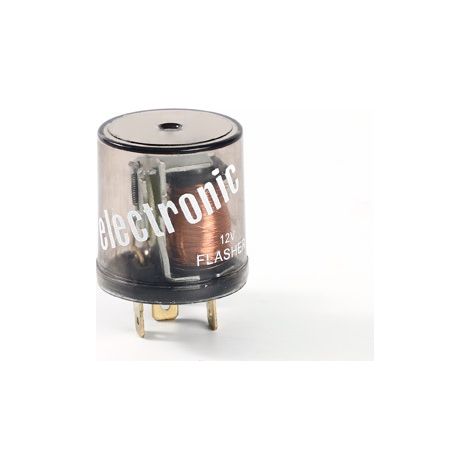 HD12 Transparent Round Shell LED Flasher 20A3 Foot Flasher for Cars (1/4)