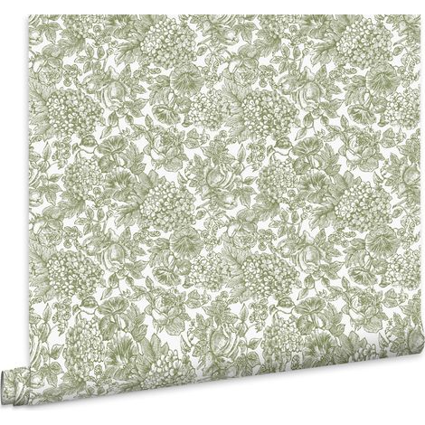 Laura Ashley Louise Vliestapete Grun 10mx52cm (1/5)