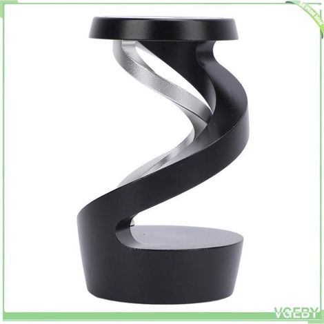 Gyroscope de Bureau - FAFEICY - Spirale - Métal Noir et Argent - Jouet Relaxation - Design Unique (1/5)
