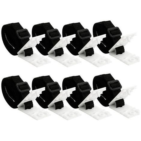 8-piece solar pool cover fastener set, parasol wheel belt, pool cover clamp for moving the reel, and waterproof fabric. (1/5)